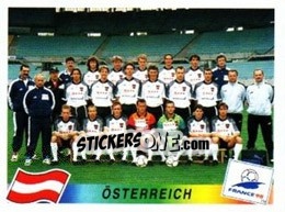 Sticker Team Austria - Fifa World Cup France 1998 - Panini