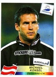 Figurina Michael Konsel - Fifa World Cup France 1998 - Panini