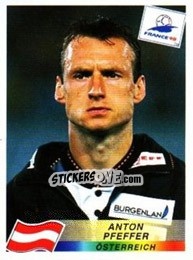 Figurina Anton Pfeffer - Fifa World Cup France 1998 - Panini