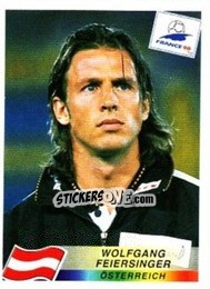 Sticker Wolfgang Feiersinger - Fifa World Cup France 1998 - Panini