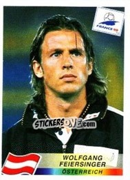 Figurina Wolfgang Feiersinger - Fifa World Cup France 1998 - Panini