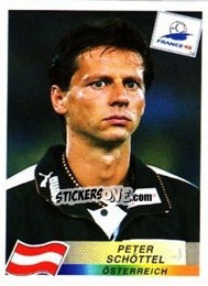 Cromo Peter Schottel - Fifa World Cup France 1998 - Panini