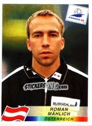 Sticker Roman Mahlich - Fifa World Cup France 1998 - Panini