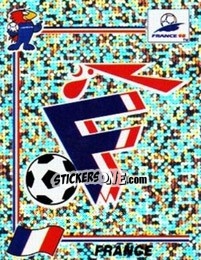 Sticker Emblem France - Fifa World Cup France 1998 - Panini