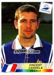 Figurina Vincent Candela - Fifa World Cup France 1998 - Panini