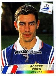 Sticker Robert Pires - Fifa World Cup France 1998 - Panini