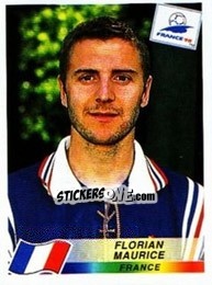 Sticker Florian Maurice - Fifa World Cup France 1998 - Panini