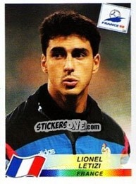 Sticker Lionel Letizi - Fifa World Cup France 1998 - Panini