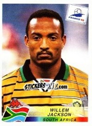 Sticker Willem Jackson - Fifa World Cup France 1998 - Panini
