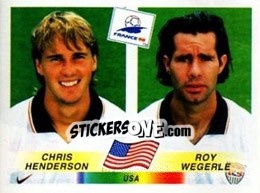 Sticker Chris Henderson / Roy Wegerle - Fifa World Cup France 1998 - Panini