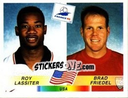 Sticker Roy Lassiter / Brad Friedel - Fifa World Cup France 1998 - Panini