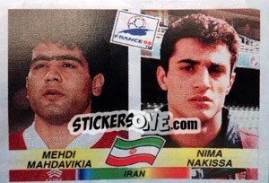 Cromo Mehdi Mahdavikia / Nima Nakissa - Fifa World Cup France 1998 - Panini