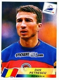 Sticker Dan Petrescu - Fifa World Cup France 1998 - Panini