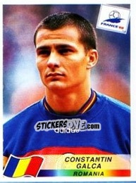 Figurina Constantin Galca - Fifa World Cup France 1998 - Panini