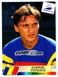 Cromo Gabriel Popescu - Fifa World Cup France 1998 - Panini