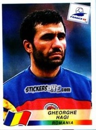 Cromo Gheorghe Hagi - Fifa World Cup France 1998 - Panini