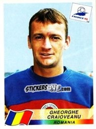 Sticker Gheorghe Craioveanu - Fifa World Cup France 1998 - Panini