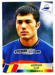 Figurina Adrian Ilie - Fifa World Cup France 1998 - Panini