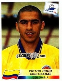 Figurina Victor Hugo Aristizabal - Fifa World Cup France 1998 - Panini