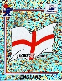 Cromo Emblem England - Fifa World Cup France 1998 - Panini