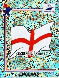 Sticker Emblem England - Fifa World Cup France 1998 n. 463 - Panini