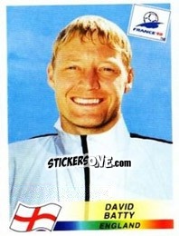 Figurina David Batty - Fifa World Cup France 1998 - Panini