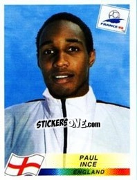Sticker Paul Ince - Fifa World Cup France 1998 - Panini