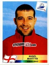 Cromo Nigel Martyn - Fifa World Cup France 1998 - Panini