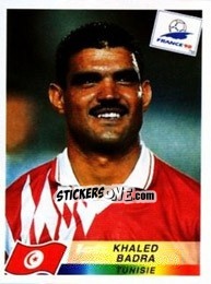 Sticker Khaled Badra - Fifa World Cup France 1998 n. 483 - Panini