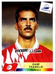 Sticker Sami Trabelsi - Fifa World Cup France 1998 - Panini