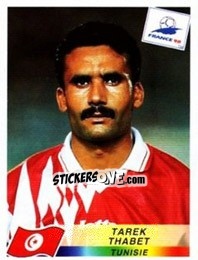 Sticker Tarek Thabet - Fifa World Cup France 1998 n. 486 - Panini