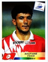 Sticker Soufiane Fekih - Fifa World Cup France 1998 n. 488 - Panini