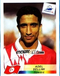 Sticker Adel Sellimi - Fifa World Cup France 1998 - Panini