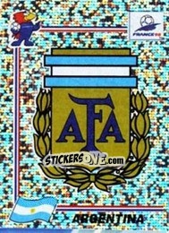 Sticker Emblem Argentina - Fifa World Cup France 1998 n. 499 - Panini