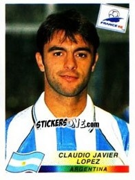 Cromo Claudio Javier Lopez - Fifa World Cup France 1998 - Panini
