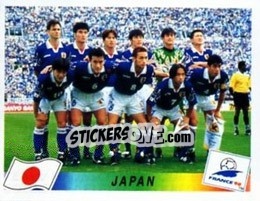 Sticker Team Japan - Fifa World Cup France 1998 n. 516 - Panini