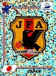 Sticker Emblem Japan - Fifa World Cup France 1998 n. 517 - Panini