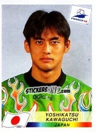 Sticker Yoshikatsu Kawaguchi - Fifa World Cup France 1998 n. 518 - Panini
