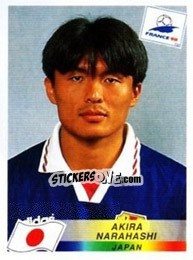 Sticker Akira Narahashi - Fifa World Cup France 1998 - Panini