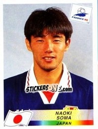Figurina Naoki Soma - Fifa World Cup France 1998 - Panini