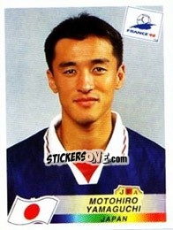 Cromo Motohiro Yamaguchi - Fifa World Cup France 1998 - Panini