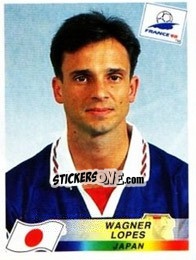 Sticker Wagner Lopes - Fifa World Cup France 1998 - Panini