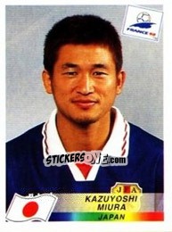Figurina Kazuyoshi Miura - Fifa World Cup France 1998 - Panini