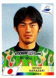 Sticker Seigo Narazaki - Fifa World Cup France 1998 - Panini