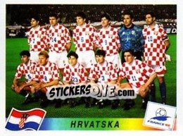 Sticker Team Croatia - Fifa World Cup France 1998 - Panini