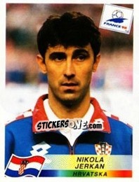 Figurina Nikola Jerkan - Fifa World Cup France 1998 - Panini