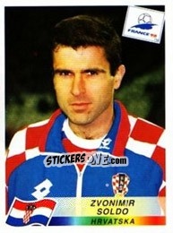 Sticker Zvonimir Soldo - Fifa World Cup France 1998 - Panini