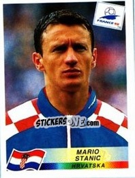 Sticker Mario Stanic - Fifa World Cup France 1998 - Panini