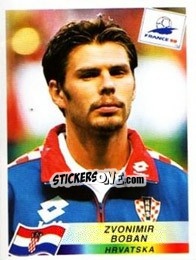 Sticker Zvonimir Boban - Fifa World Cup France 1998 - Panini