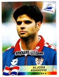 Sticker Aljosa Asanovic - Fifa World Cup France 1998 - Panini